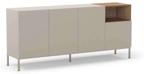 Cassettiera color crema 180x80 cm Cailin - Marckeric