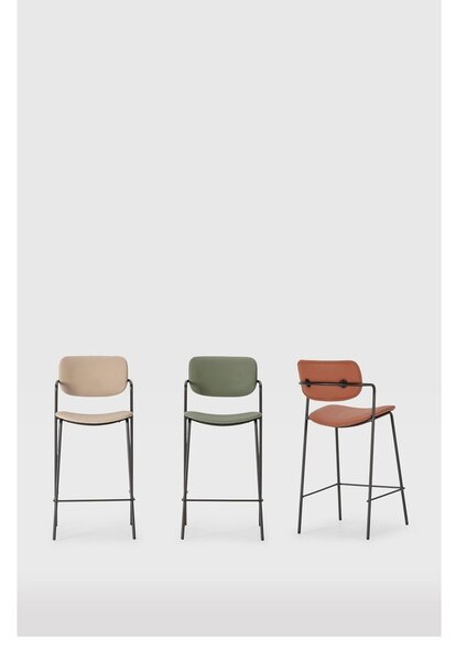 Set di sgabelli da bar color mattone in set da 2 (altezza seduta 68 cm) Maika - Marckeric