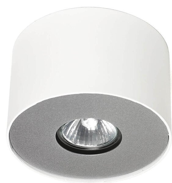 Faretto da soffitto rotondo "Point" in metallo bianco moderno GU10 Ø13cm luce da soffitto rotonda discreta corridoio