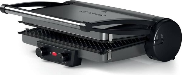 Bosch Bistecchiera Elettrica Doppia Piastra Antiaderente Potenza 2000 Watt colore Argento - TCG4215