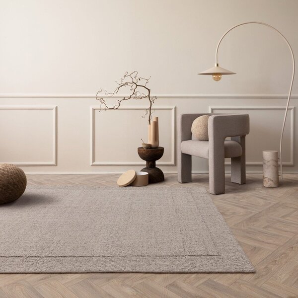 Tappeto beige in lana tessuto a mano 120x170 cm Larson – Asiatic Carpets