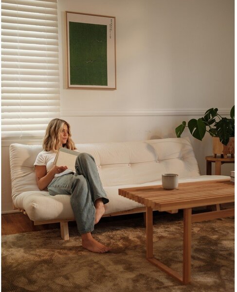 Divano in velluto a coste giallo 200 cm Lean - Karup Design