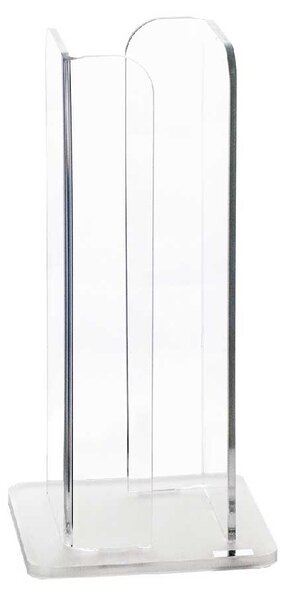 Vesta Portabicchieri da caffè verticale struttura in plexiglass dalle linee moderne Break Bianco