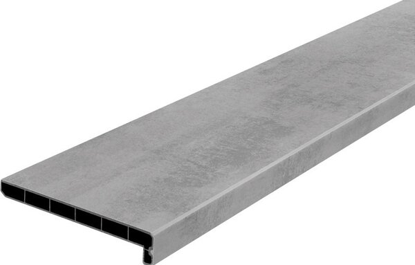 Lignodur Topline LD36 davanzale interno grigio cemento 200 mm incl. finiture laterali 2000 mm