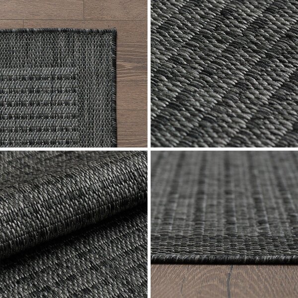 Tappeto rotondo per esterni grigio scuro ø 160 cm Giza - Ayyildiz Carpets