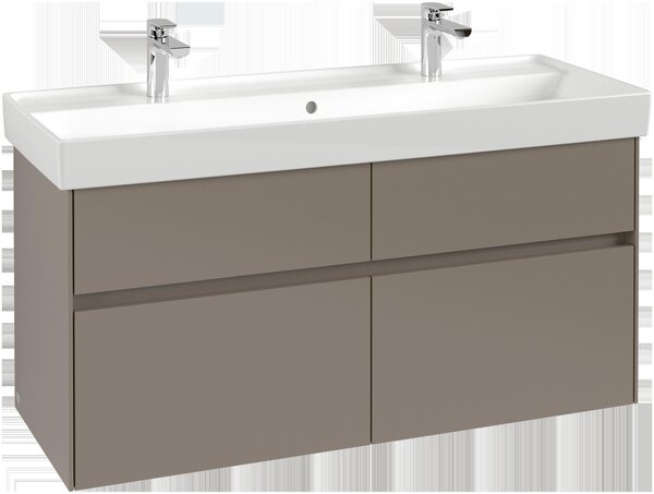 Villeroy & Boch Collaro Meuble sous-lavabo, 4 tiroirs, lavabo au centre, 1154x546x444mm, C01200VN, C01200VN