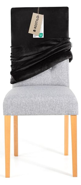 Coprisedia nero con rivestimento elastico per sedie 48 cm Sento – Restilo