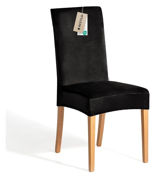 Coprisedia nero con rivestimento elastico per sedie 48 cm Sento – Restilo
