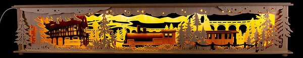Base ad arco per candele/stazione luminosa per ambienti (80x15cm) di RATAGS Holzdesign