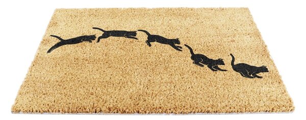 Zerbino in fibre di cocco 40x60 cm Jumping Cats – Artsy Doormats