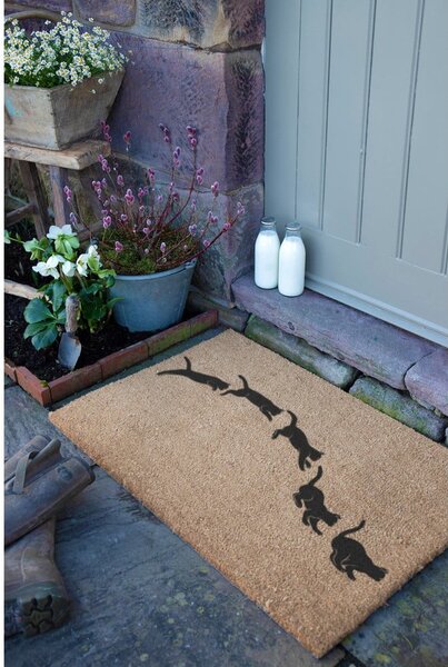 Zerbino in fibre di cocco 40x60 cm Jumping Cats – Artsy Doormats