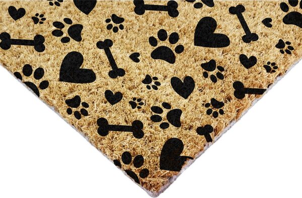 Zerbino in fibre di cocco 40x60 cm Paws and Bones – Artsy Doormats
