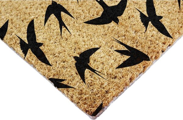 Zerbino in fibre di cocco 40x60 cm Swallows – Artsy Doormats
