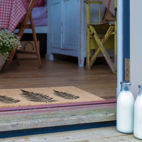 Zerbino in fibre di cocco 40x60 cm Fern Leaf – Artsy Doormats