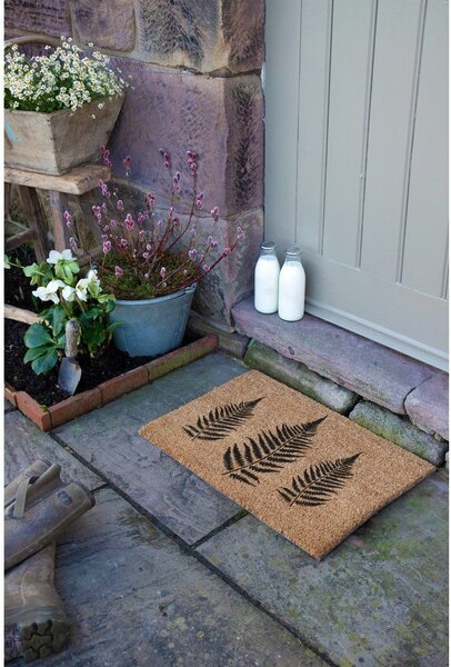 Zerbino in fibre di cocco 40x60 cm Fern Leaf – Artsy Doormats