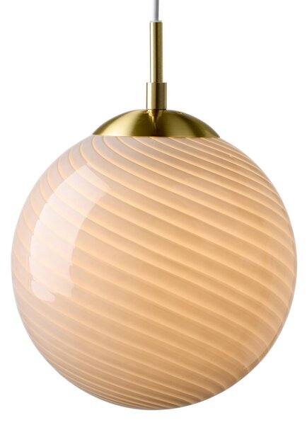 Lampada a sospensione Halo Design, CANDY BALL, dimmerabile, Grigio, Soggiorno, Vetro, Design
