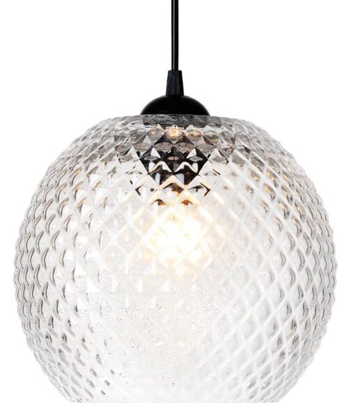 Lampada a sospensione Halo Design, NOBB, dimmerabile, Trasparente, Soggiorno, Vetro, Design