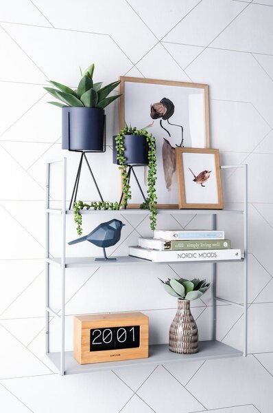 Mensola da parete in metallo grigio , 60 x 60 cm Level - PT LIVING