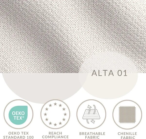 Letto boxspring color crema con contenitore 200x200 cm Blend – Maison de Rêve