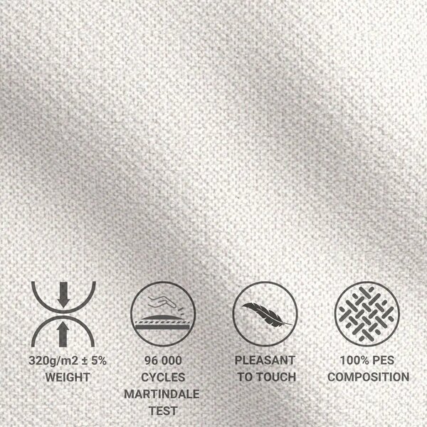 Letto boxspring color crema con contenitore 200x200 cm Blend – Maison de Rêve
