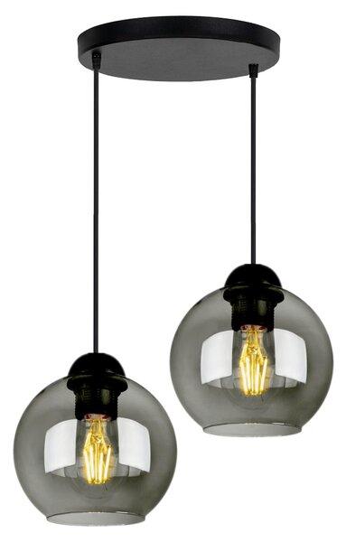 Lampada da soffitto a sospensione a sfera, nera, grigia, bianca (N100-EZ2)