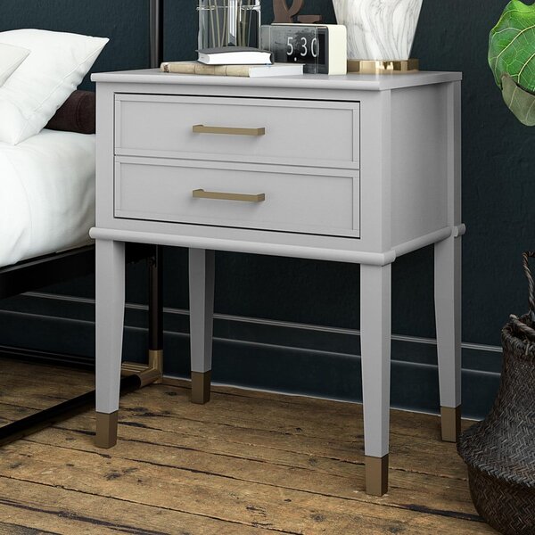 Comodino grigio chiaro Westerleigh - CosmoLiving by Cosmopolitan