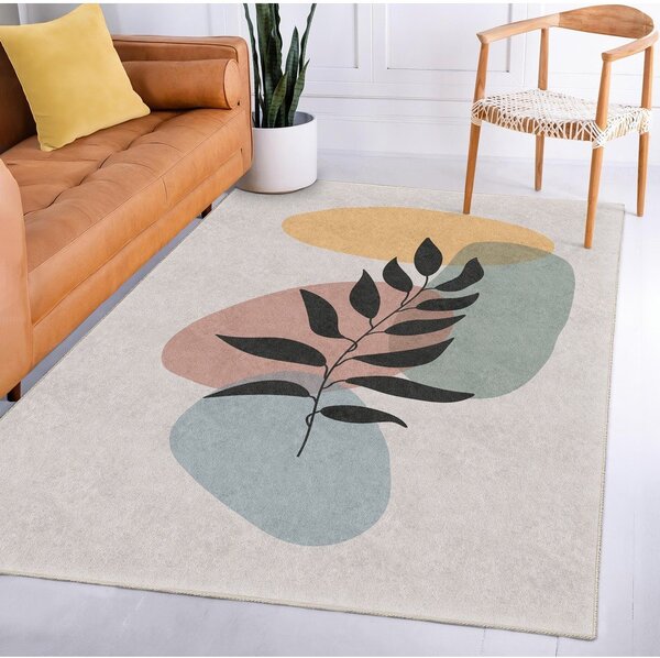 Passatoia color crema lavabile 80x200 cm Illustrated Autumn – Mila Home