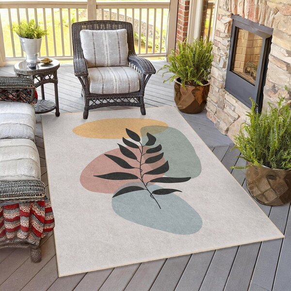 Passatoia color crema lavabile 80x200 cm Illustrated Autumn – Mila Home
