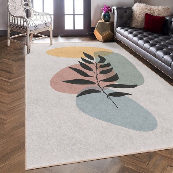 Passatoia color crema lavabile 80x200 cm Illustrated Autumn – Mila Home