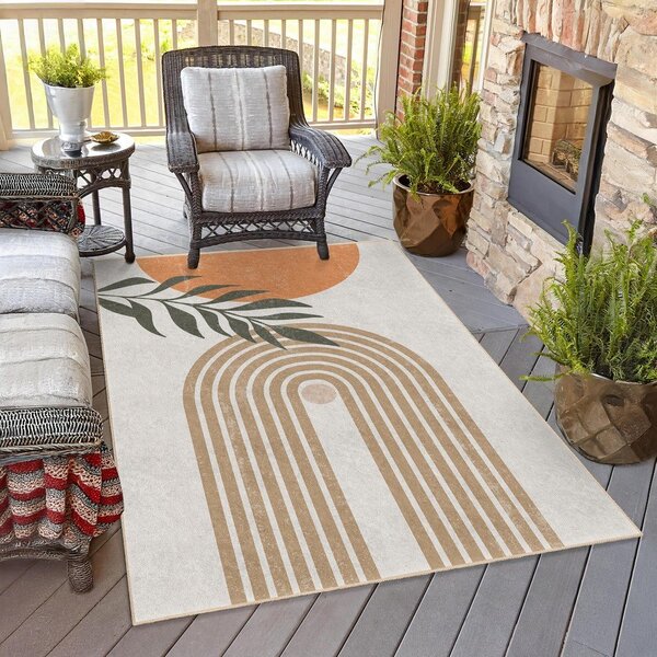 Passatoia color crema lavabile 80x200 cm Dot Arch – Mila Home