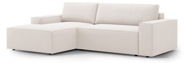 Divano letto angolare beige (angolo sinistro) Jodie - Micadoni Home