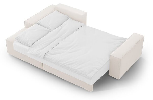Divano letto angolare beige (angolo sinistro) Jodie - Micadoni Home