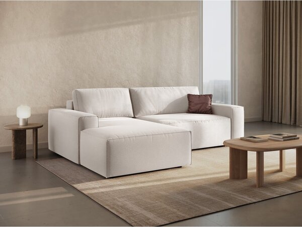 Divano letto angolare beige (angolo sinistro) Jodie - Micadoni Home