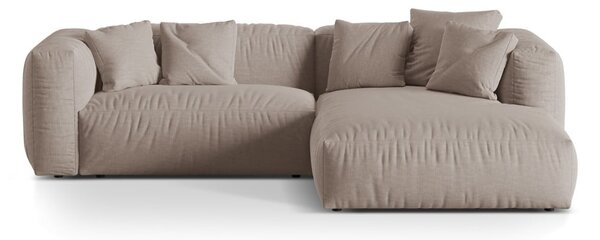 Divano angolare componibile beige (angolo destro) Martina - Micadoni Home