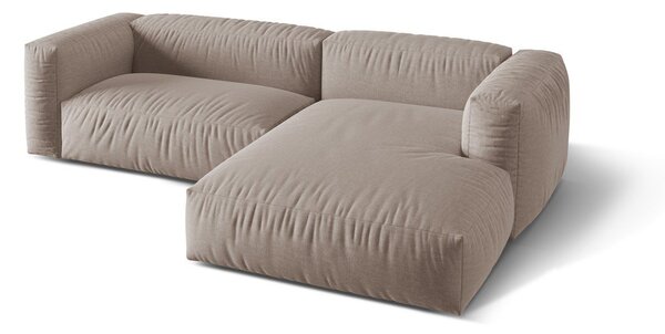 Divano angolare componibile beige (angolo destro) Martina - Micadoni Home