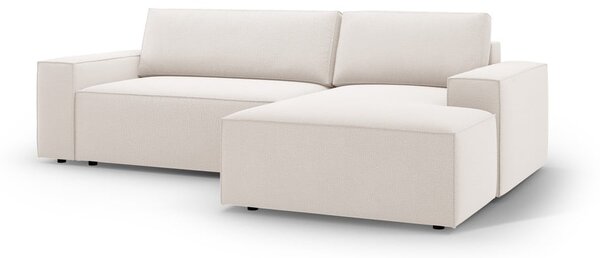 Divano letto angolare beige (angolo destro) Jodie - Micadoni Home