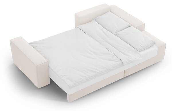 Divano letto angolare beige (angolo destro) Jodie - Micadoni Home