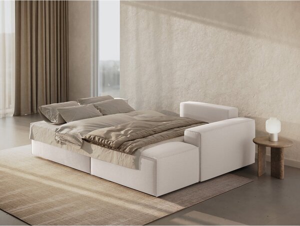 Divano letto angolare beige (angolo destro) Jodie - Micadoni Home