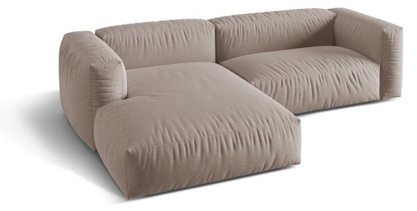 Divano angolare componibile beige (angolo sinistro) Martina - Micadoni Home