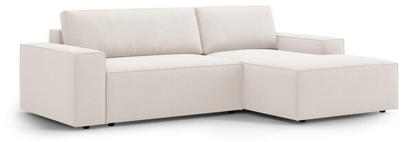 Divano letto angolare beige (angolo destro) Jodie - Micadoni Home
