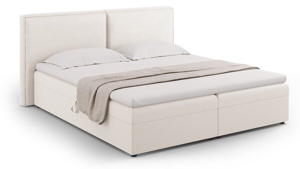 Letto boxspring color crema con contenitore 140x200 cm Arendal – Cosmopolitan Design