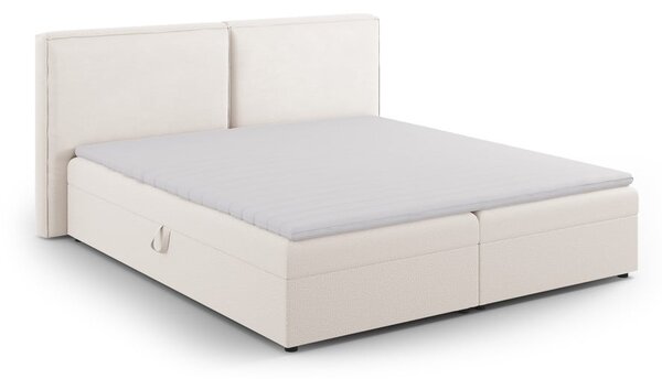 Letto boxspring color crema con contenitore 140x200 cm Arendal – Cosmopolitan Design