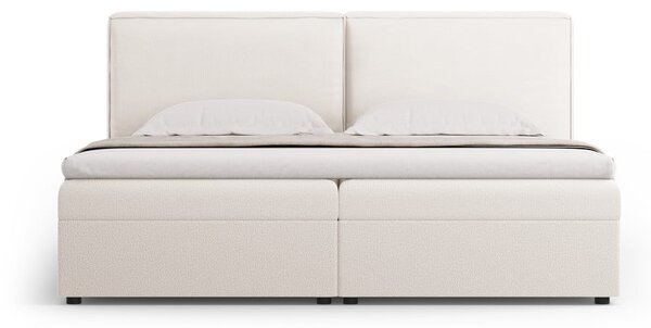 Letto boxspring color crema con contenitore 140x200 cm Arendal – Cosmopolitan Design