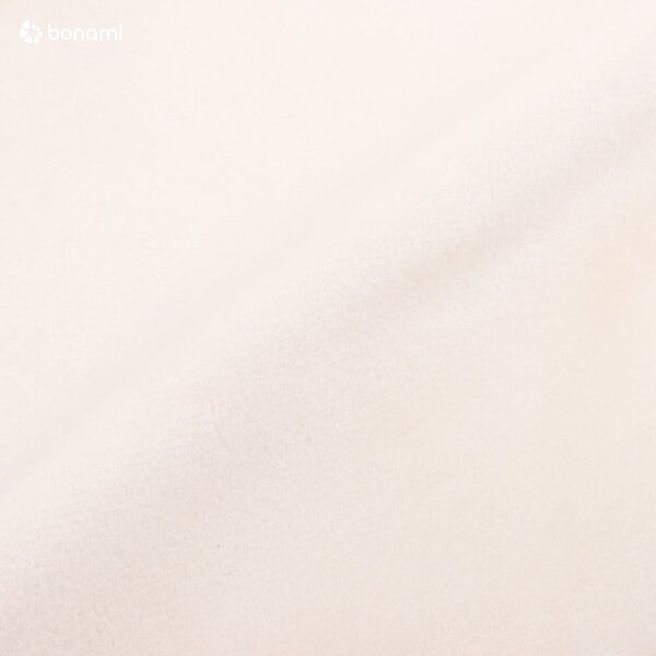 Letto matrimoniale imbottito color crema in velluto con contenitore con rete inclusa 180x200 cm Bellis – Micadoni