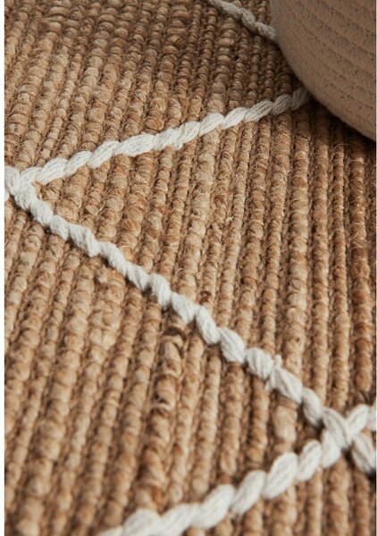 Tappeto di colore naturale in iuta tessuto a mano 160x230 cm Kunu – Hanse Home