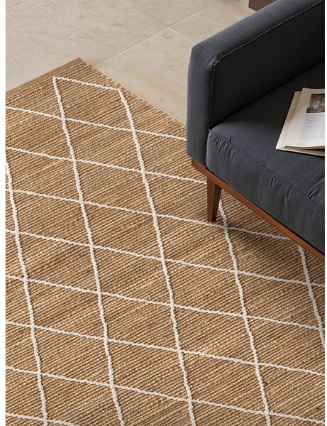 Tappeto di colore naturale in iuta tessuto a mano 160x230 cm Kunu – Hanse Home