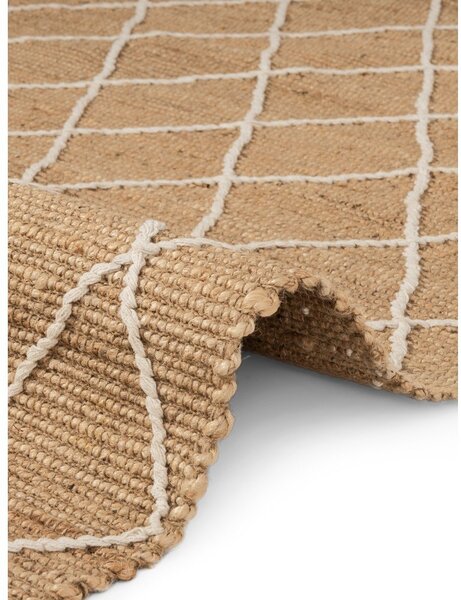 Tappeto di colore naturale in iuta tessuto a mano 160x230 cm Kunu – Hanse Home