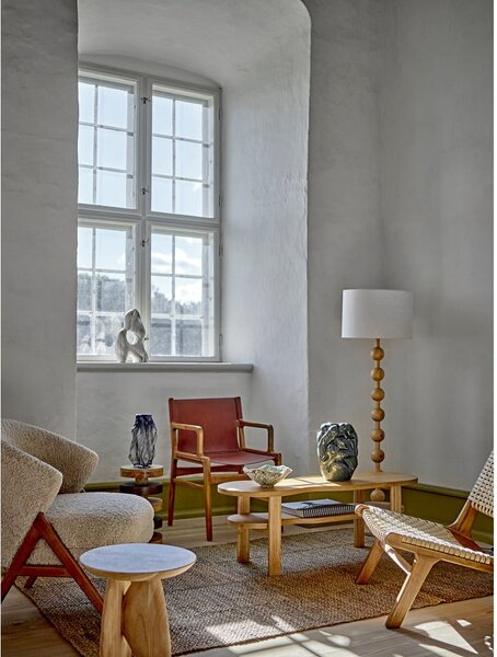 Lampada da terra in colore naturale con paralume in tessuto (altezza 154,5 cm) Giacoma - Bloomingville