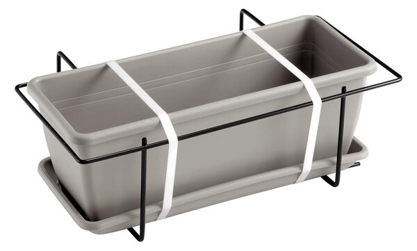 Vaso 60x17x14,5 cm in Polipropilene con Supporto Kit Cassetta Mare 60 Bruno