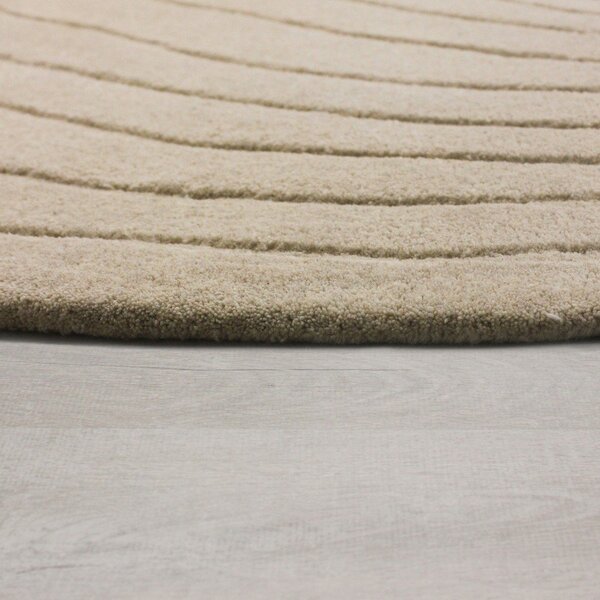 Tappeto beige in lana 160x230 cm Puddle Wool – Flair Rugs